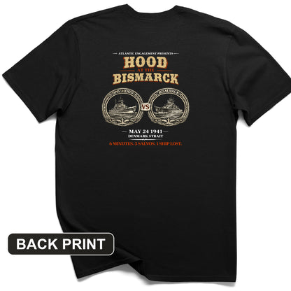 Hood vs Bismark Back Print T-Shirt