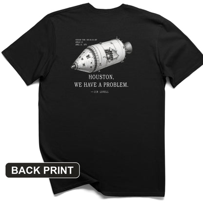Houston We Have a Problem Back Print T-Shirt