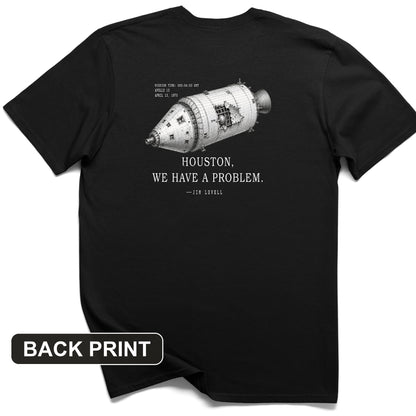 Houston We Have a Problem Back Print T-Shirt