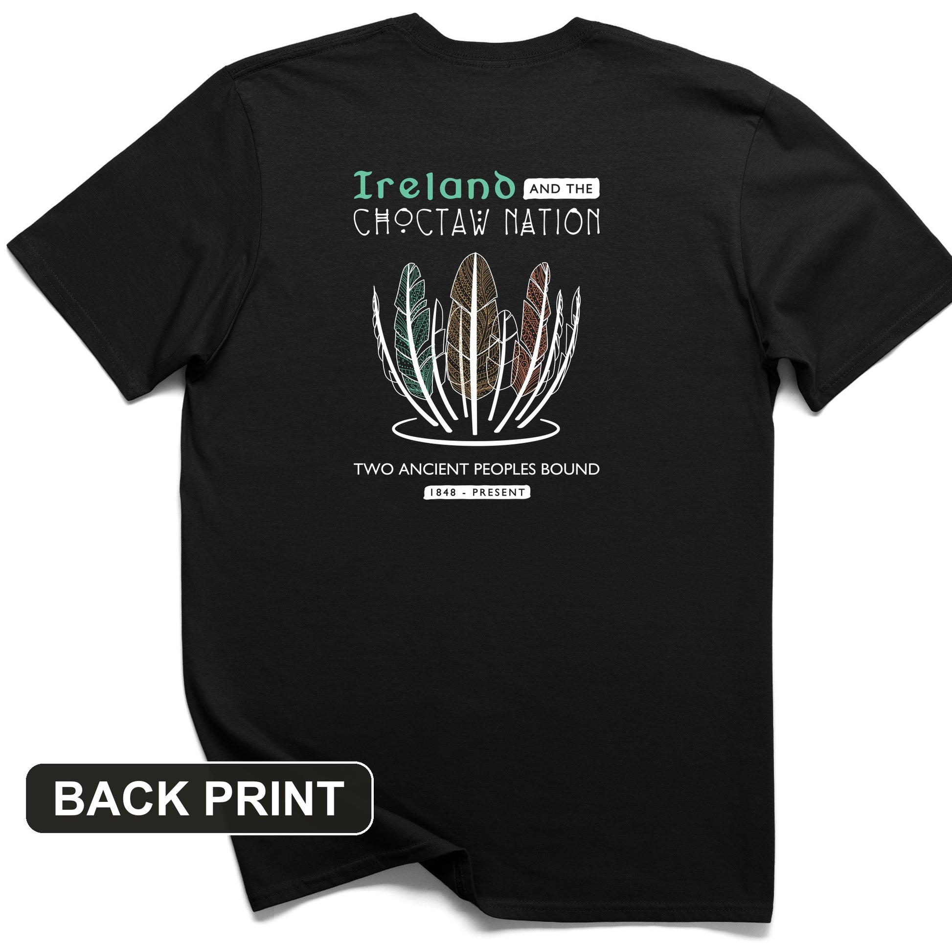 Irish-Choctaw Friendship Back Print T-Shirt