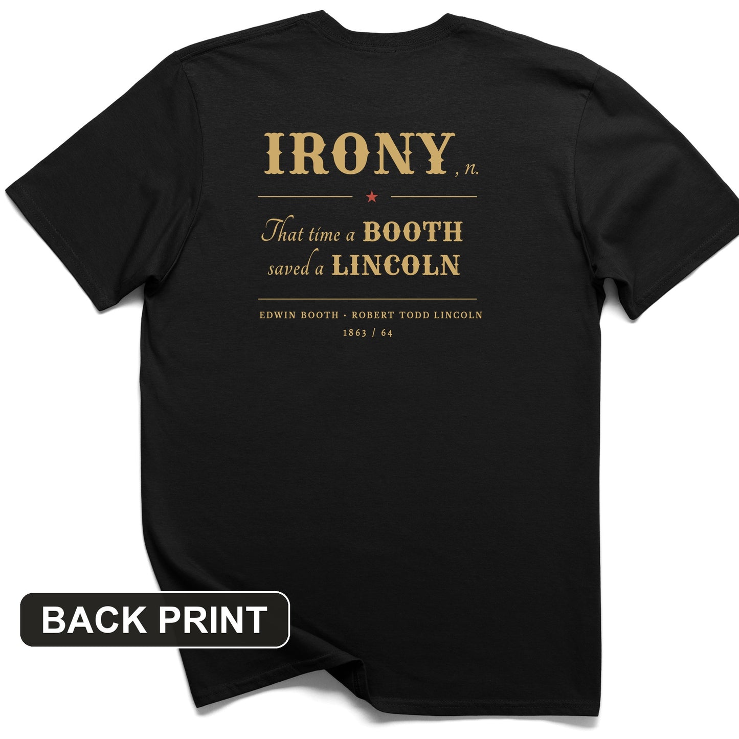 Irony Back Print T-Shirt