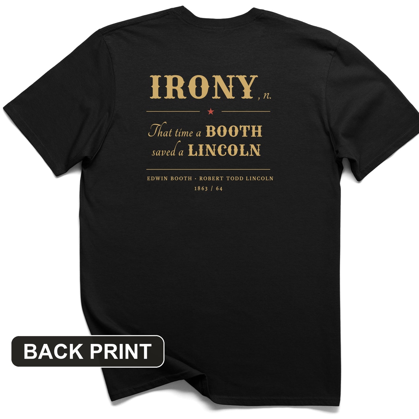 Irony Back Print T-Shirt