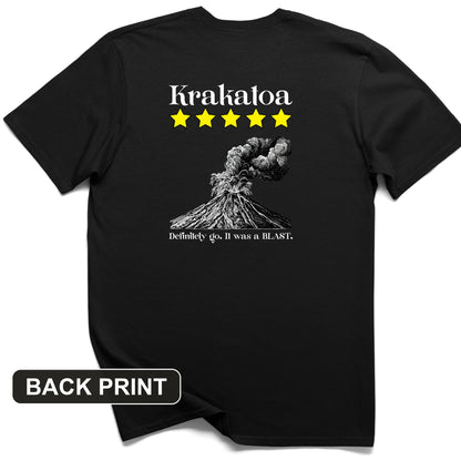 Krakatoa 5 Star Back Print T-Shirt