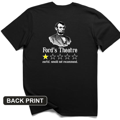 Lincoln One Star Review Back Print T-Shirt