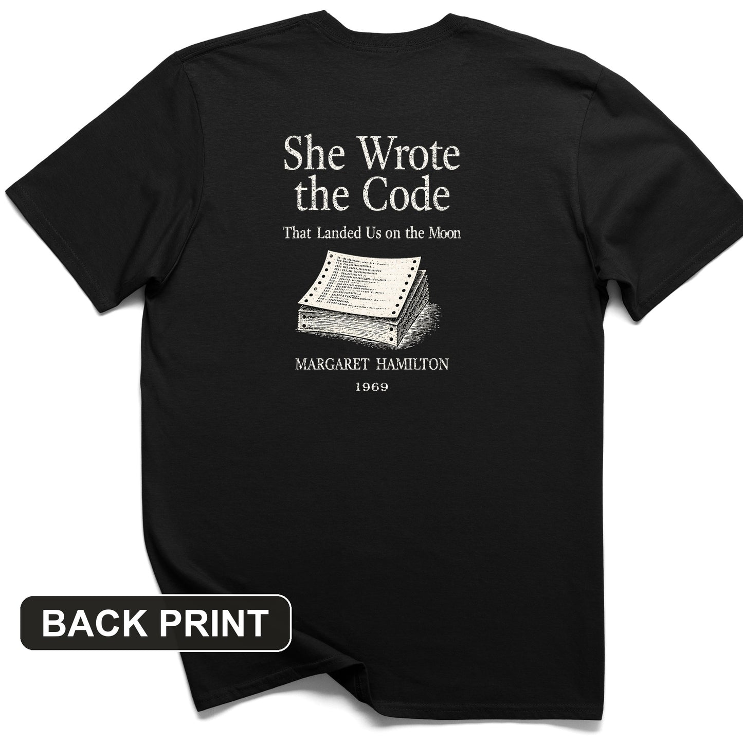 Margaret Hamilton Back Print T-Shirt