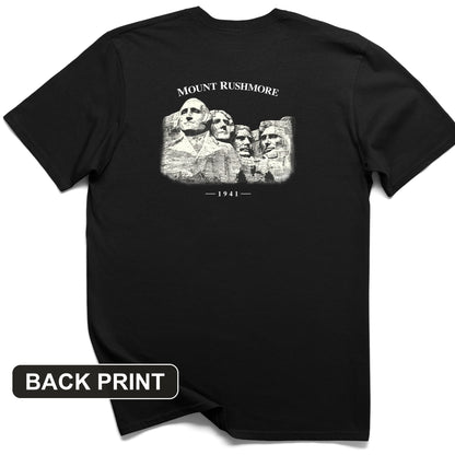 Mount Rushmore Back Print T-Shirt
