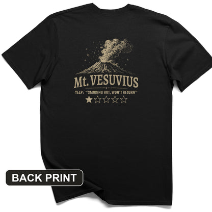 Mount Vesuvius Back Print T-Shirt