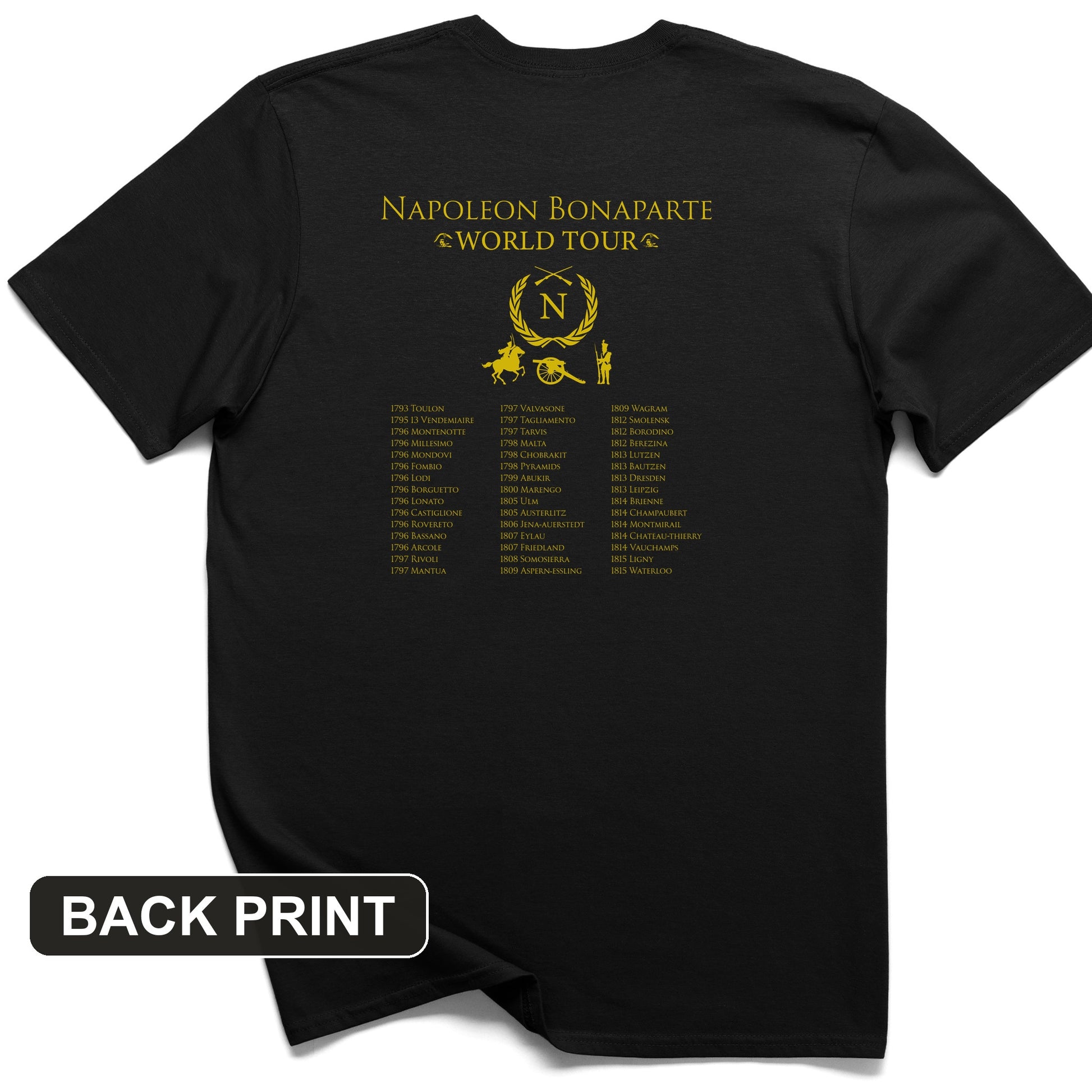 Napoleon World Tour Back Print T-Shirt