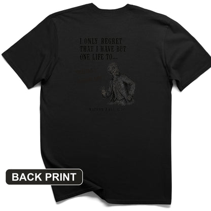 Nathan Hale Whoa Hang On Back Print T-Shirt