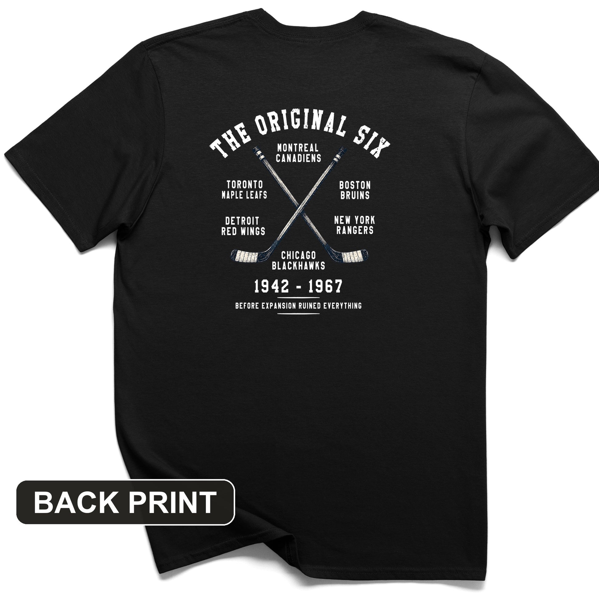 NHL Era of Six Back Print T-Shirt