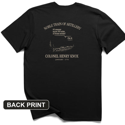 Noble Train of Artillery Back Print T-Shirt