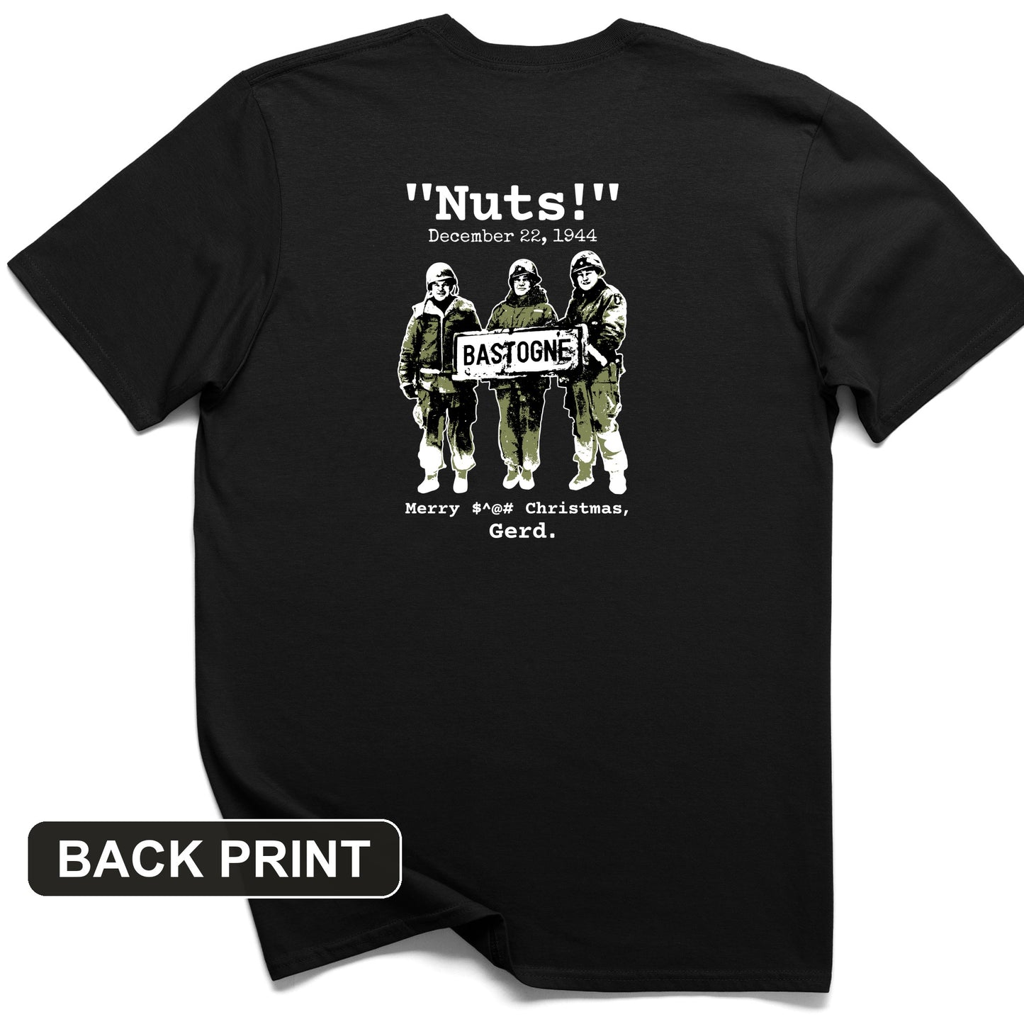 Nuts Back Print T-Shirt