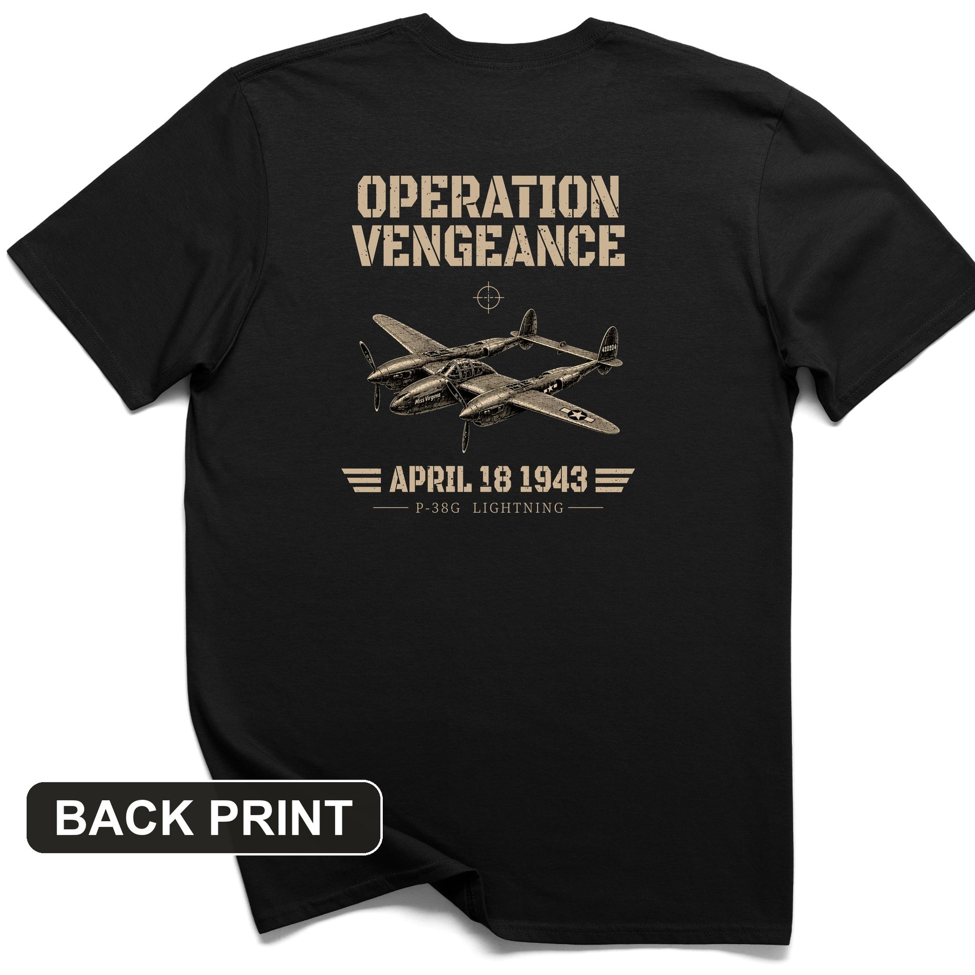 Operation Vengeance Back Print T-Shirt