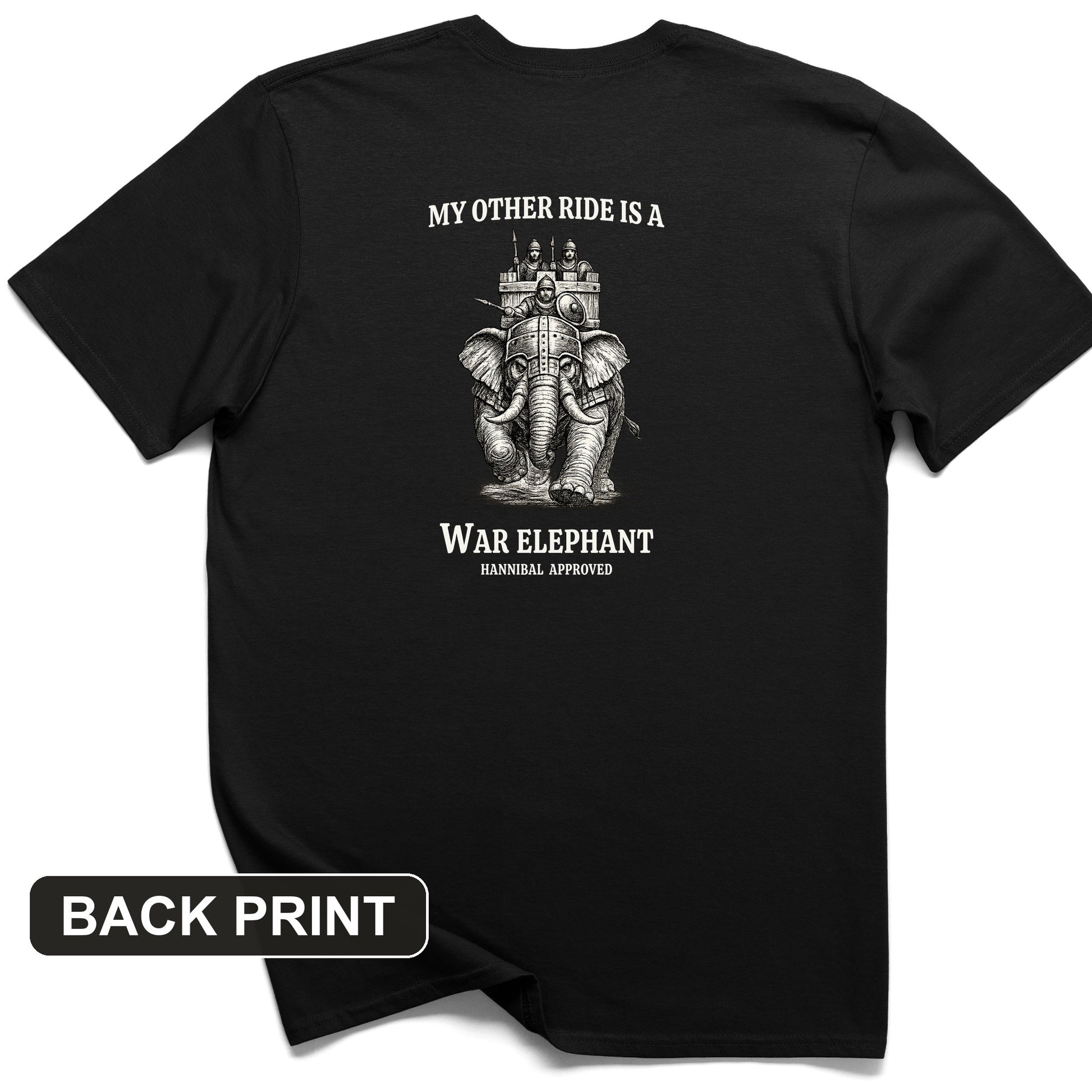 Other Ride War Elephant Back Print T-Shirt