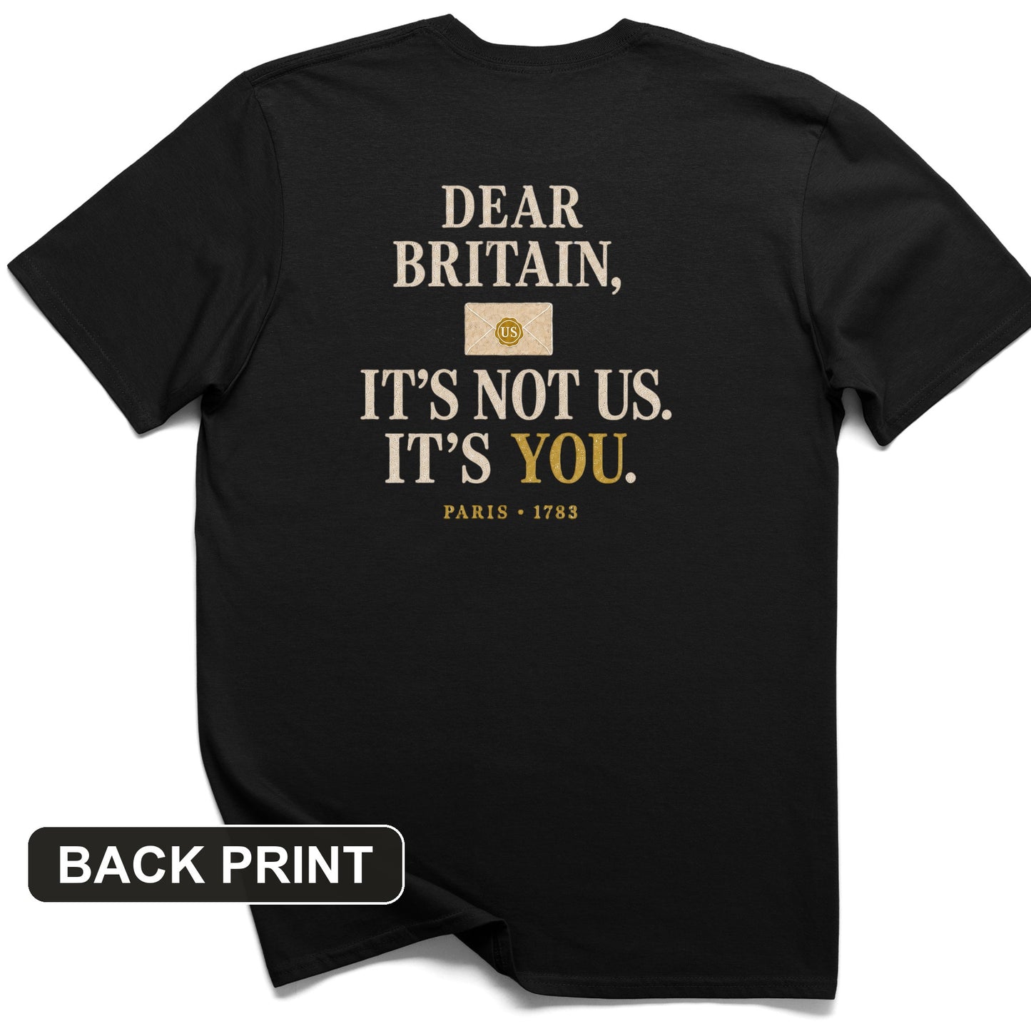 Paris 1783 Back Print T-Shirt