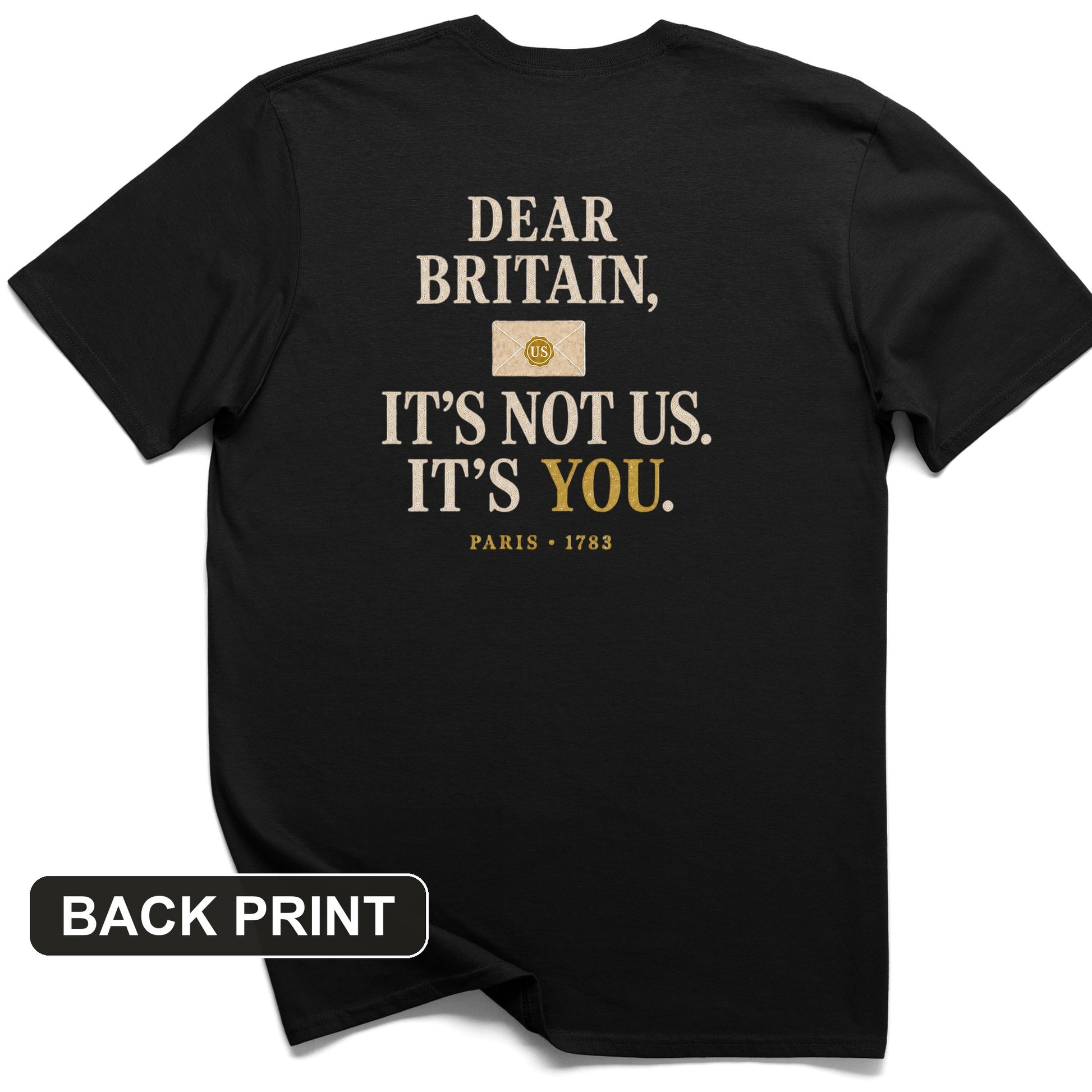 Paris 1783 Back Print T-Shirt