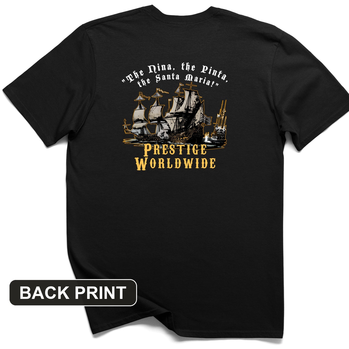 Prestige Worldwide Back Print T-Shirt