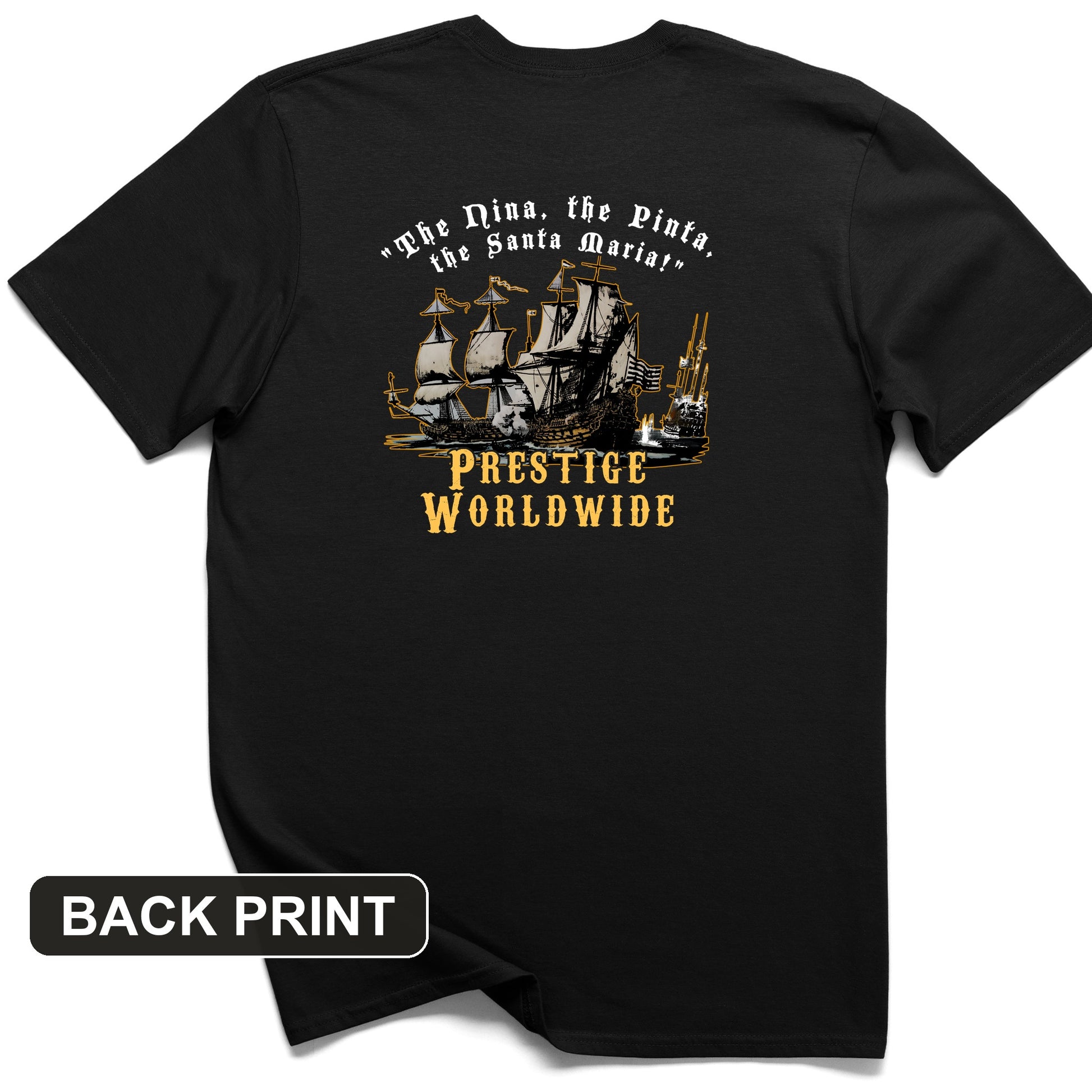 Prestige Worldwide Back Print T-Shirt