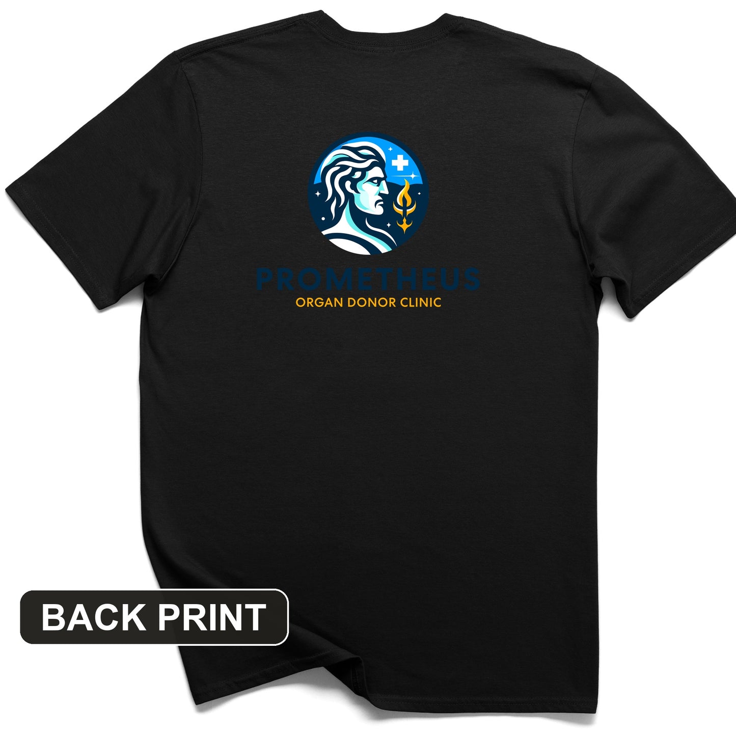 Prometheus Organ Donor Clinic Back Print T-Shirt
