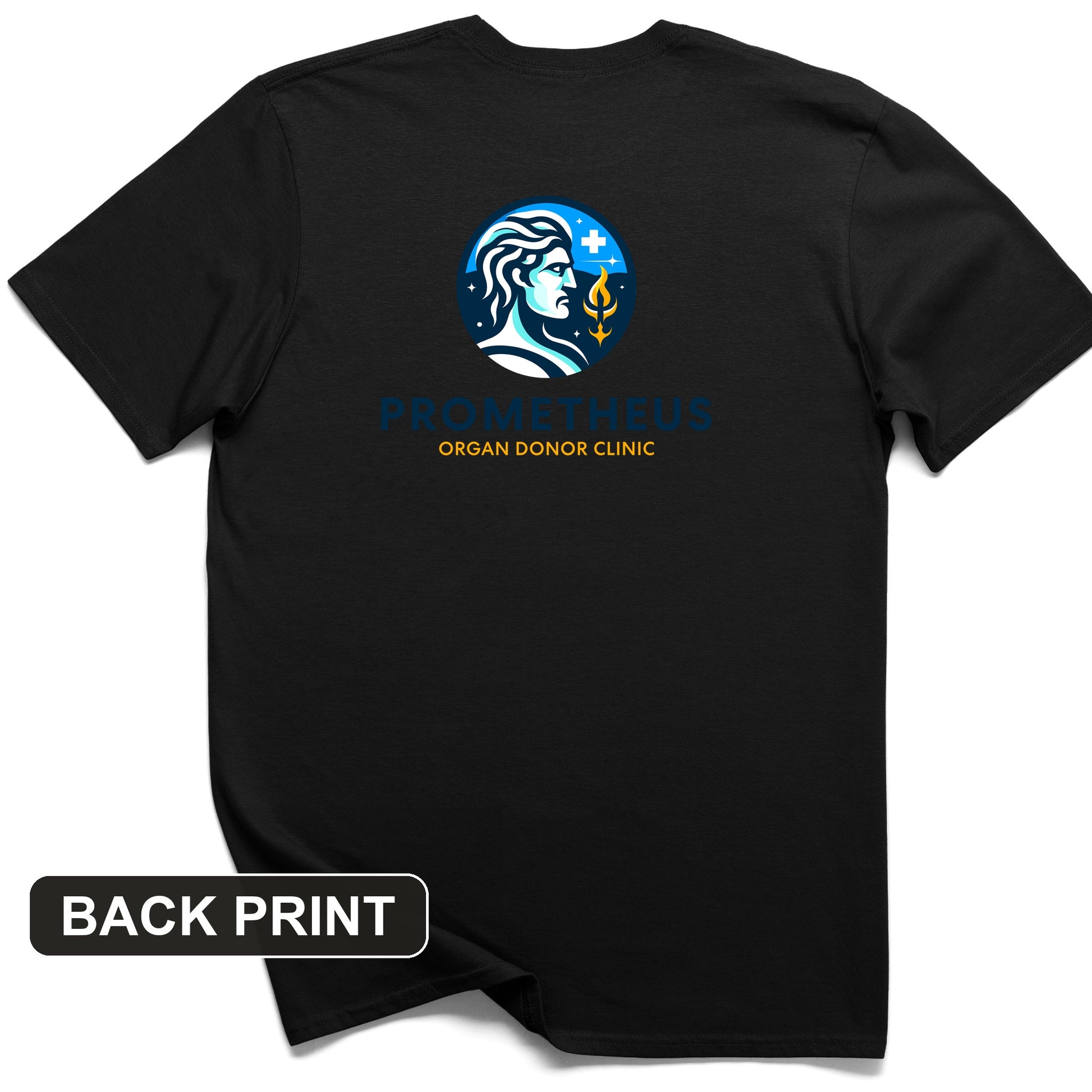 Prometheus Organ Donor Clinic Back Print T-Shirt