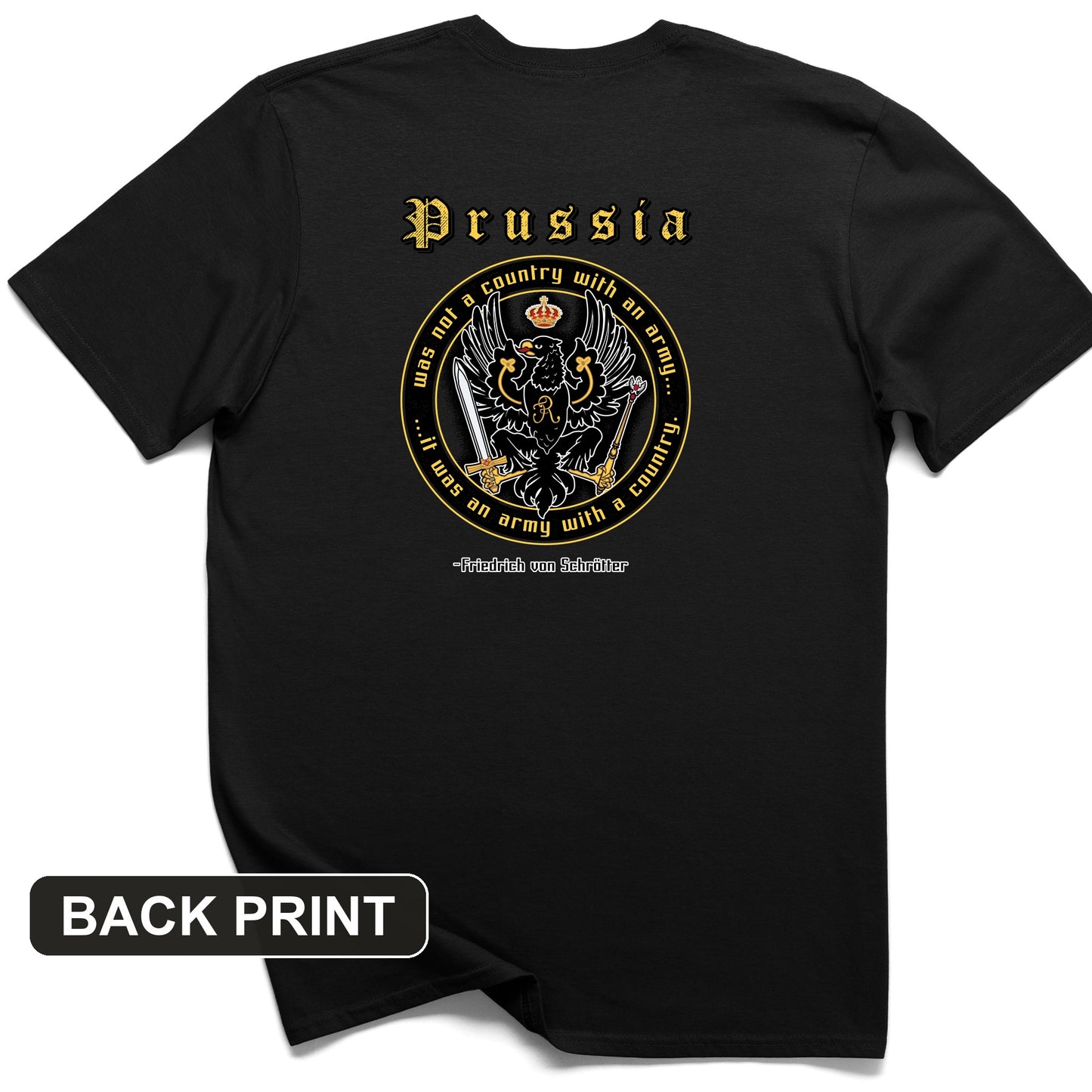 Prussia Back Print T-Shirt