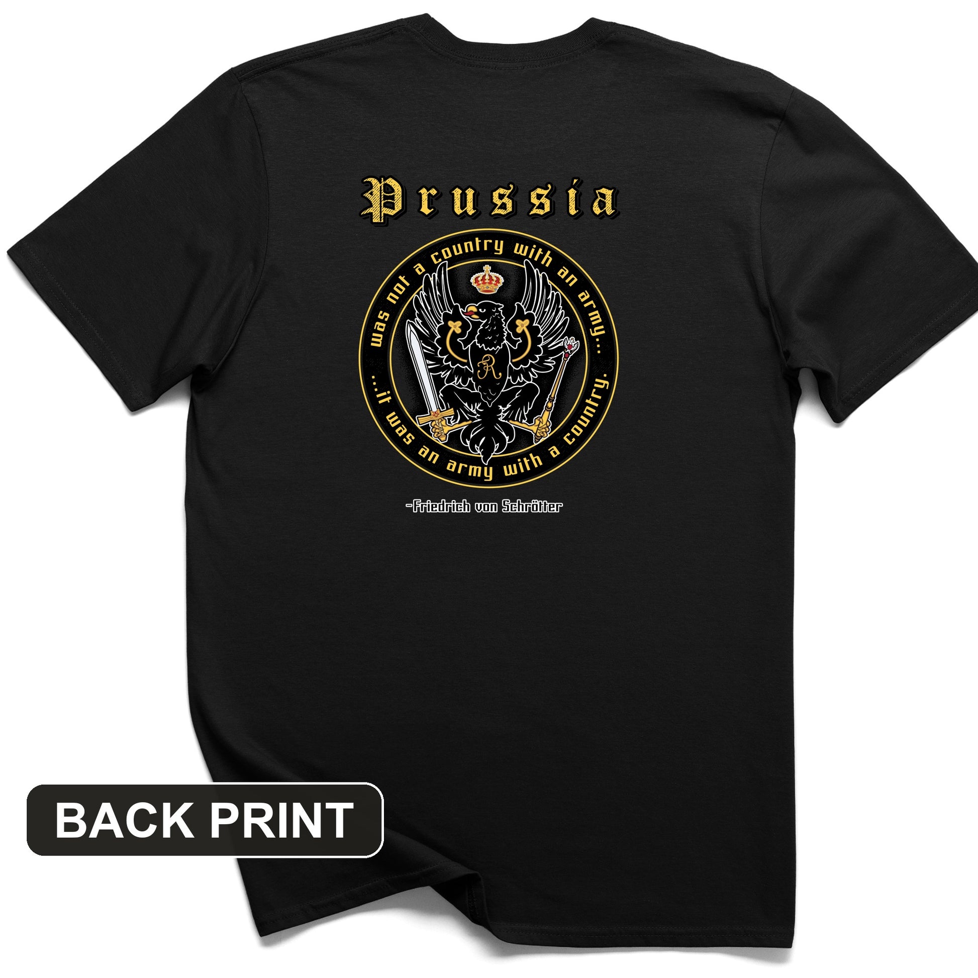 Prussia Back Print T-Shirt