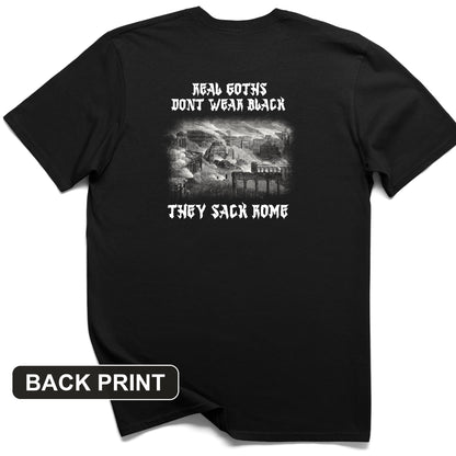 Real Goths Back Print T-Shirt