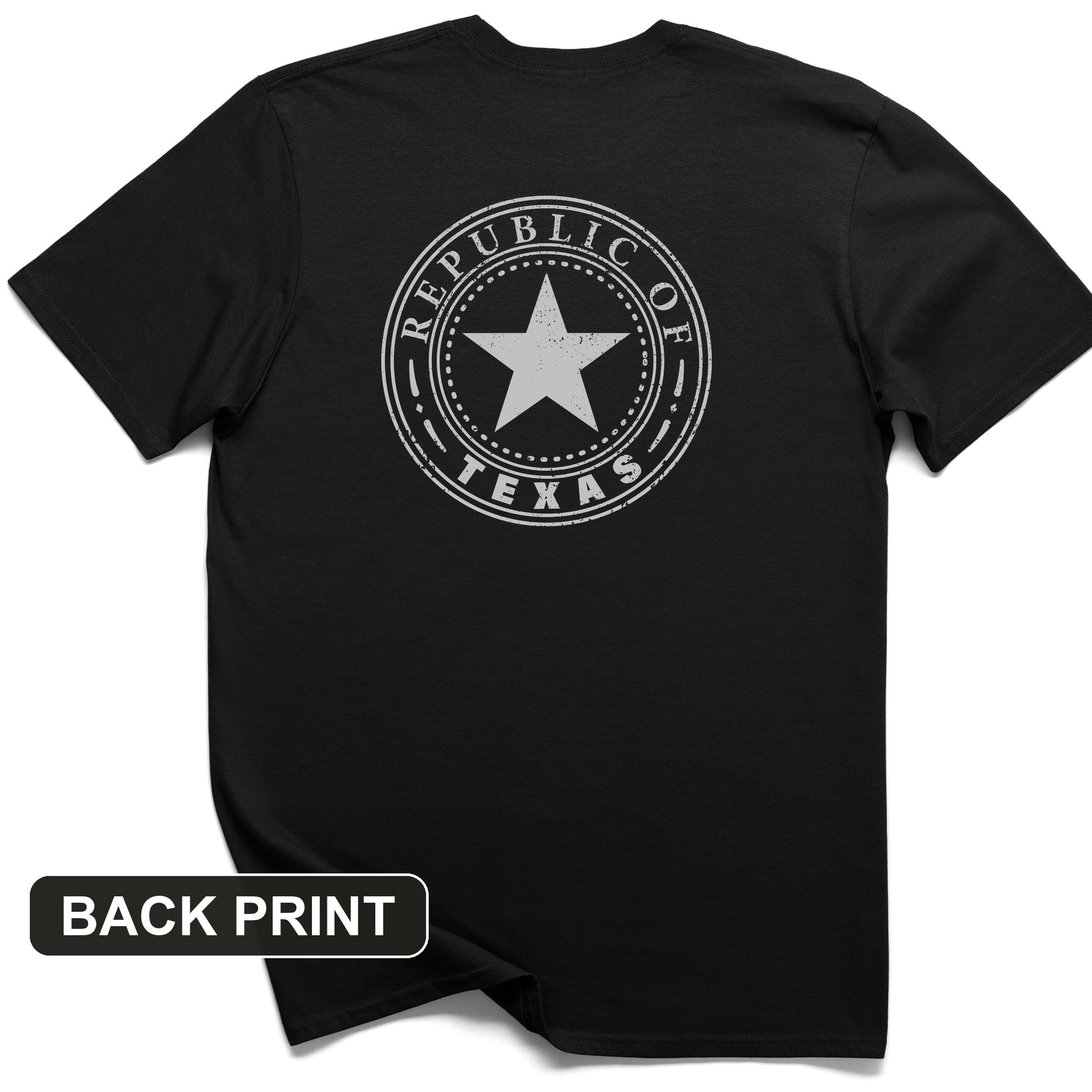 Republic of Texas Back Print T-Shirt