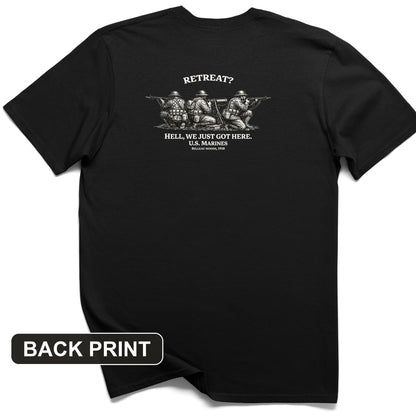 Retreat Hell Back Print T-Shirt