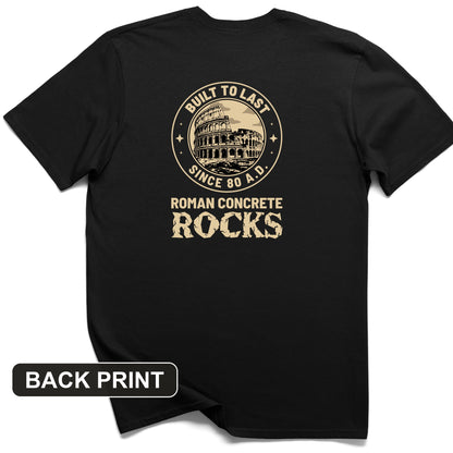 Roman Concrete Back Print T-Shirt