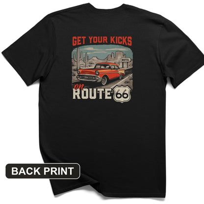 Route 66 Billboard Back Print T-Shirt