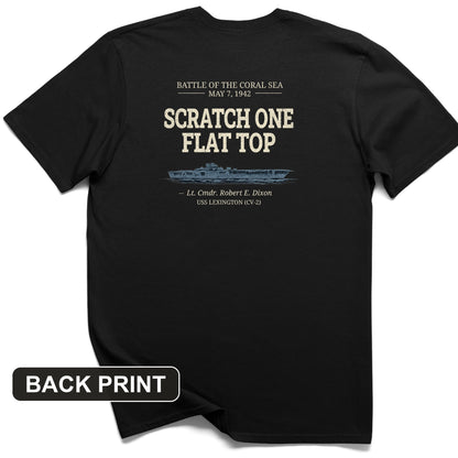 Scratch One Flat Top Back Print T-Shirt
