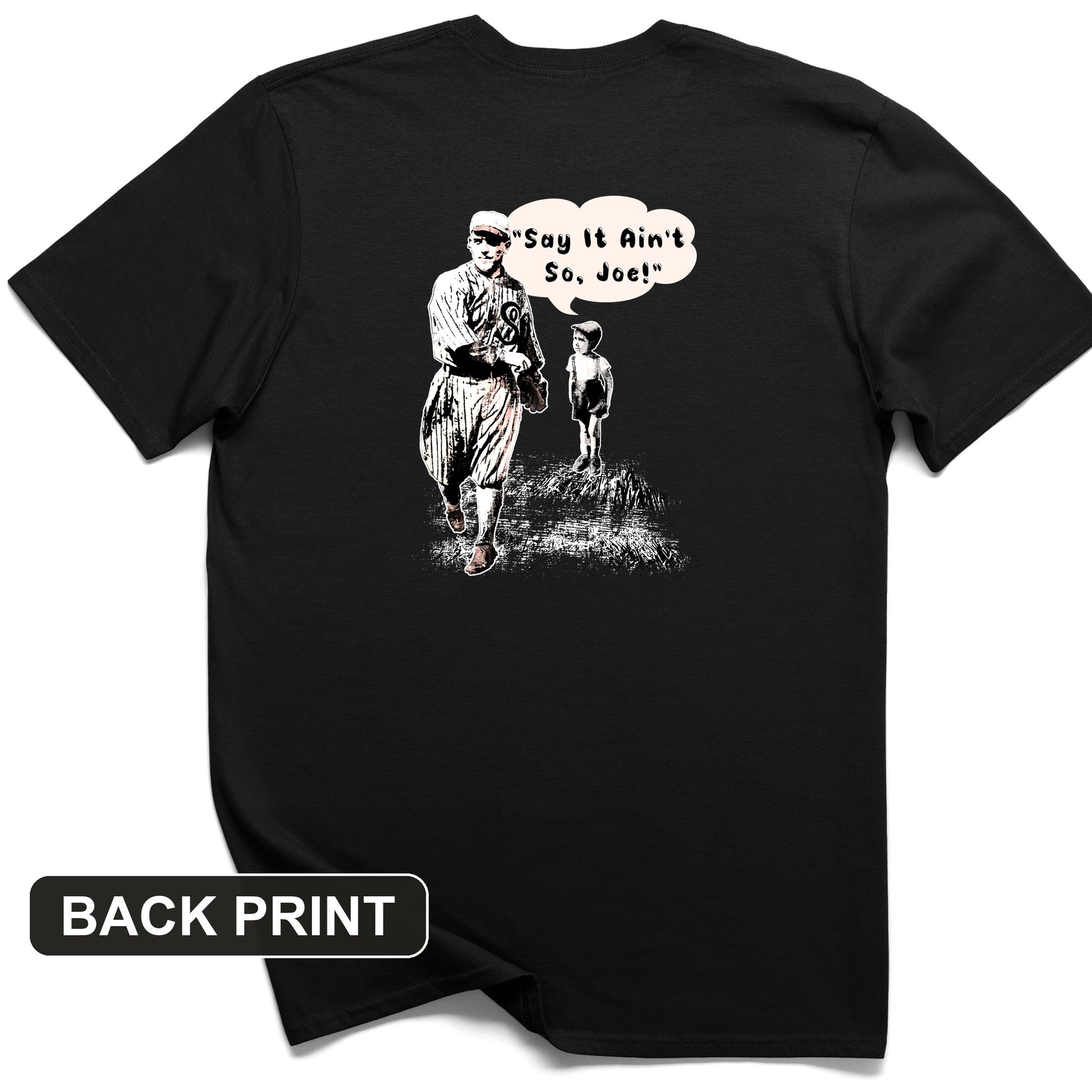 Shoeless Joe Jackson Back Print T-Shirt