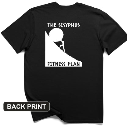Sisyphus Fitness Plan Back Print T-Shirt