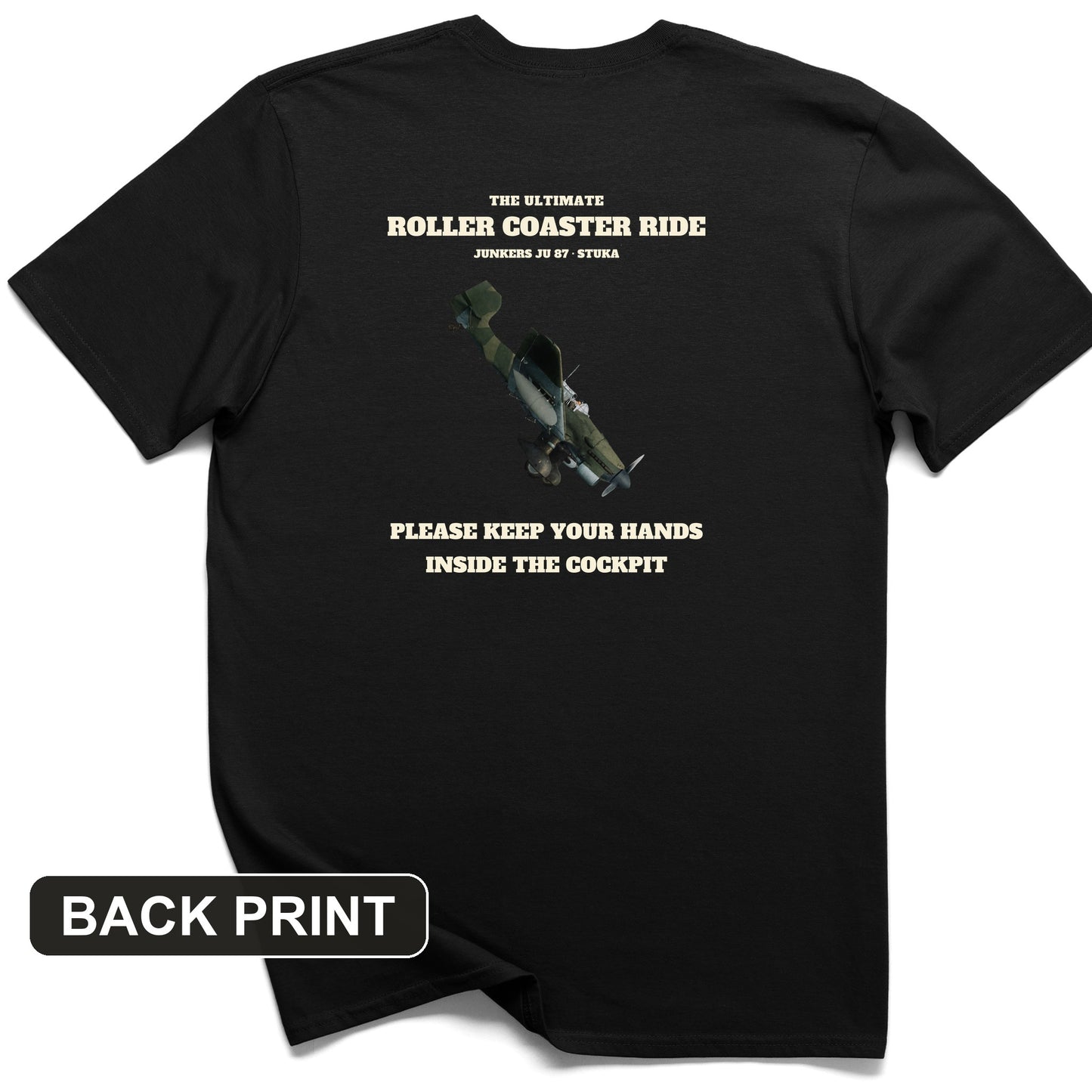 Stuka Roller Coaster Ride Back Print T-Shirt