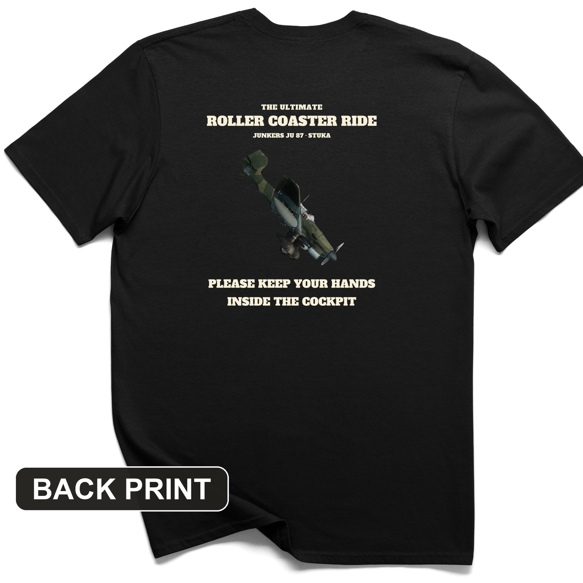 Stuka Roller Coaster Ride Back Print T-Shirt