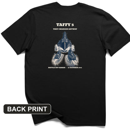 Taffy 3 - They Charged Anyway Back Print T-Shirt