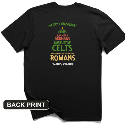 Thanks Pagans Back Print T-Shirt