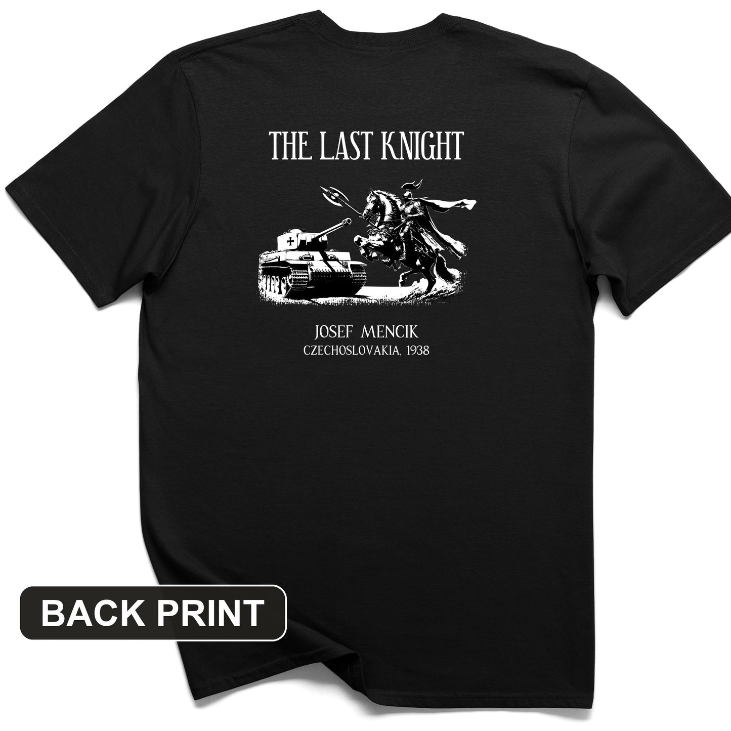 The Last Knight Back Print T-Shirt