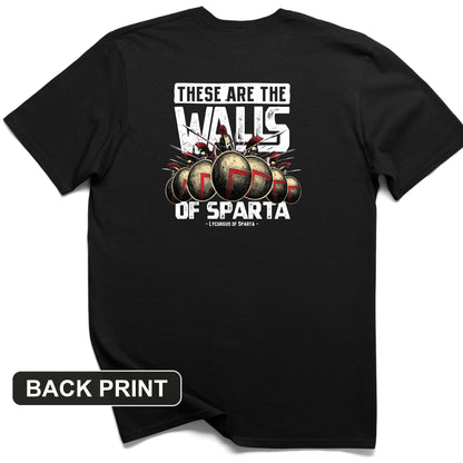 The Walls Of Sparta Back Print T-Shirt