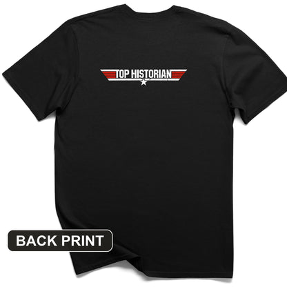 Top Historian Back Print T-Shirt