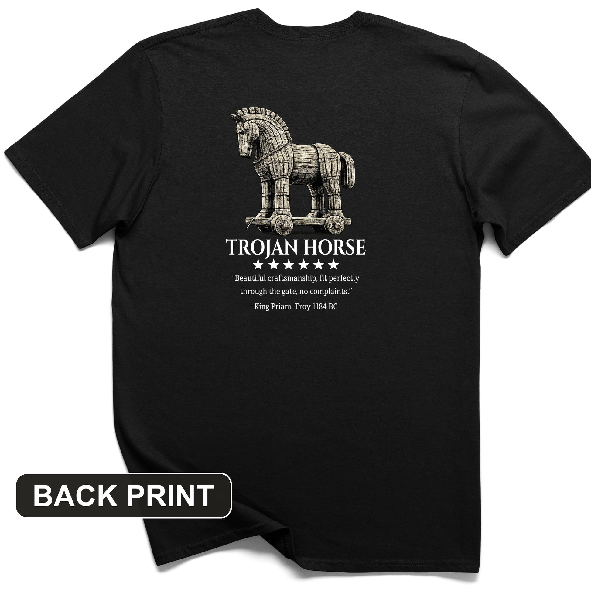 Trojan Horse Back Print T-Shirt