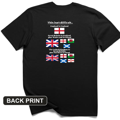 UK Make-up Back Print T-Shirt