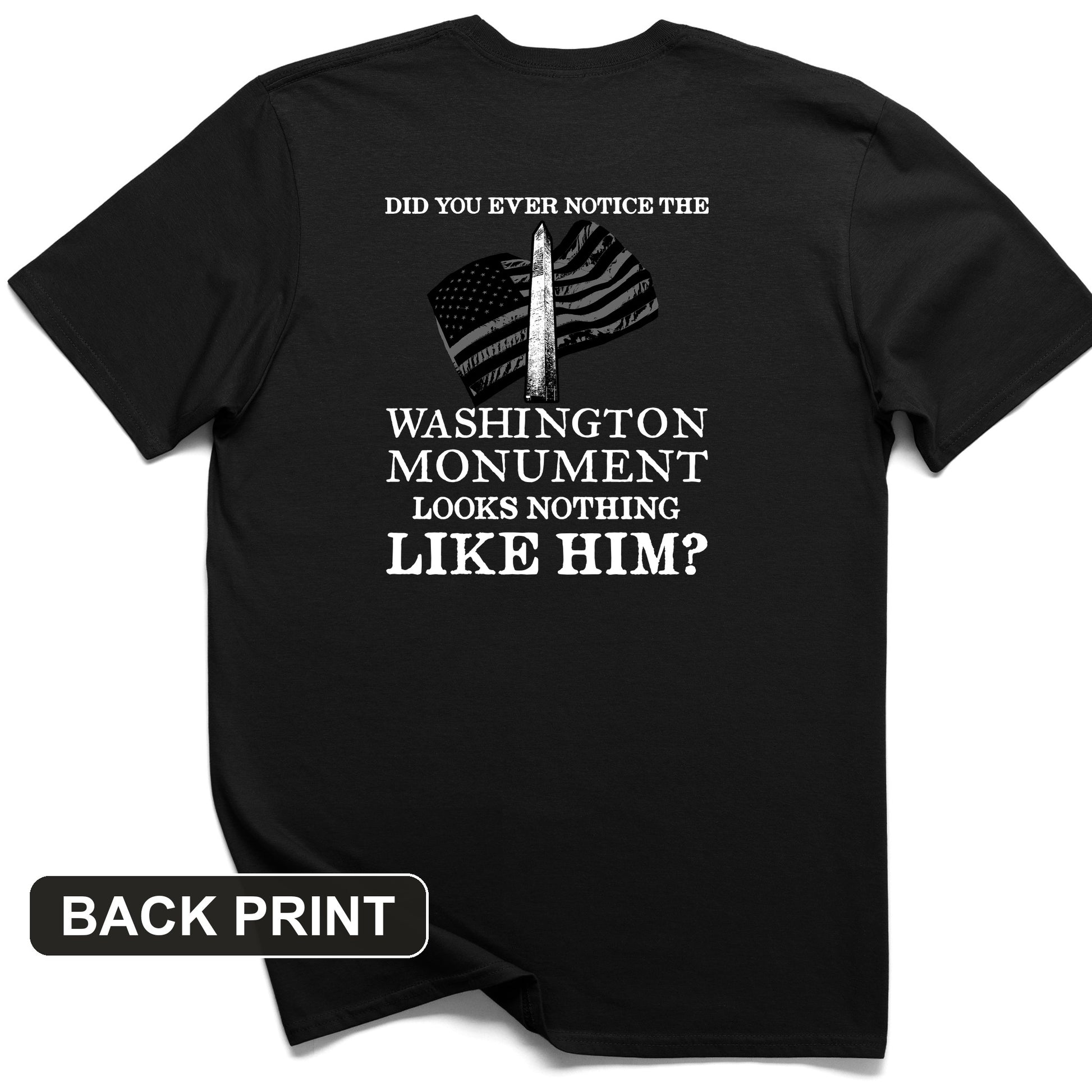 Washington Monument Back Print T-Shirt
