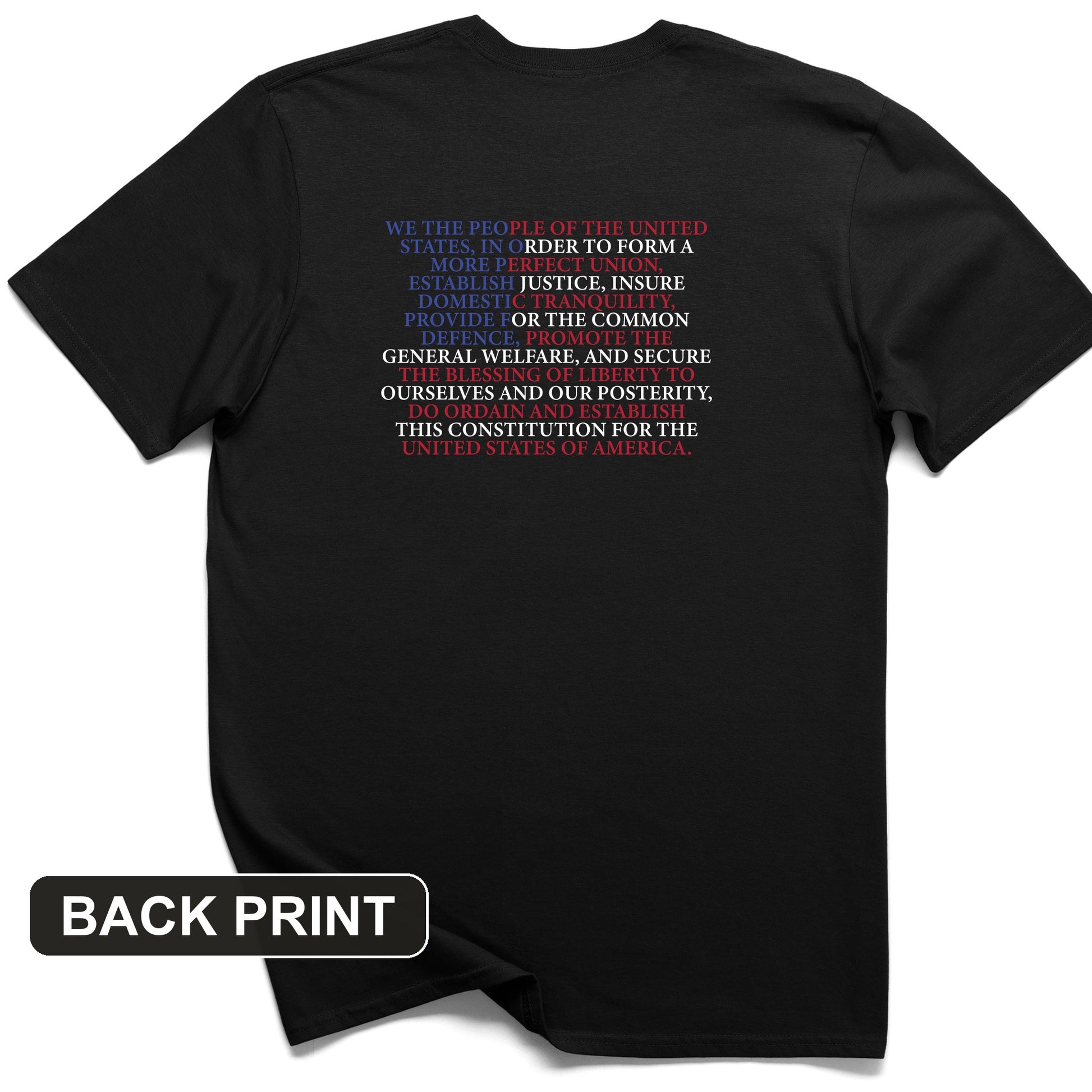 We The People Flag Back Print T-Shirt