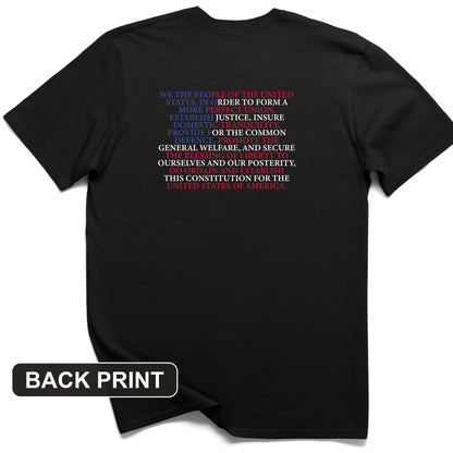 We The People Flag Back Print T-Shirt