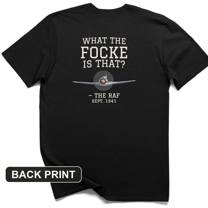 What The Focke Is That Back Print T-Shirt