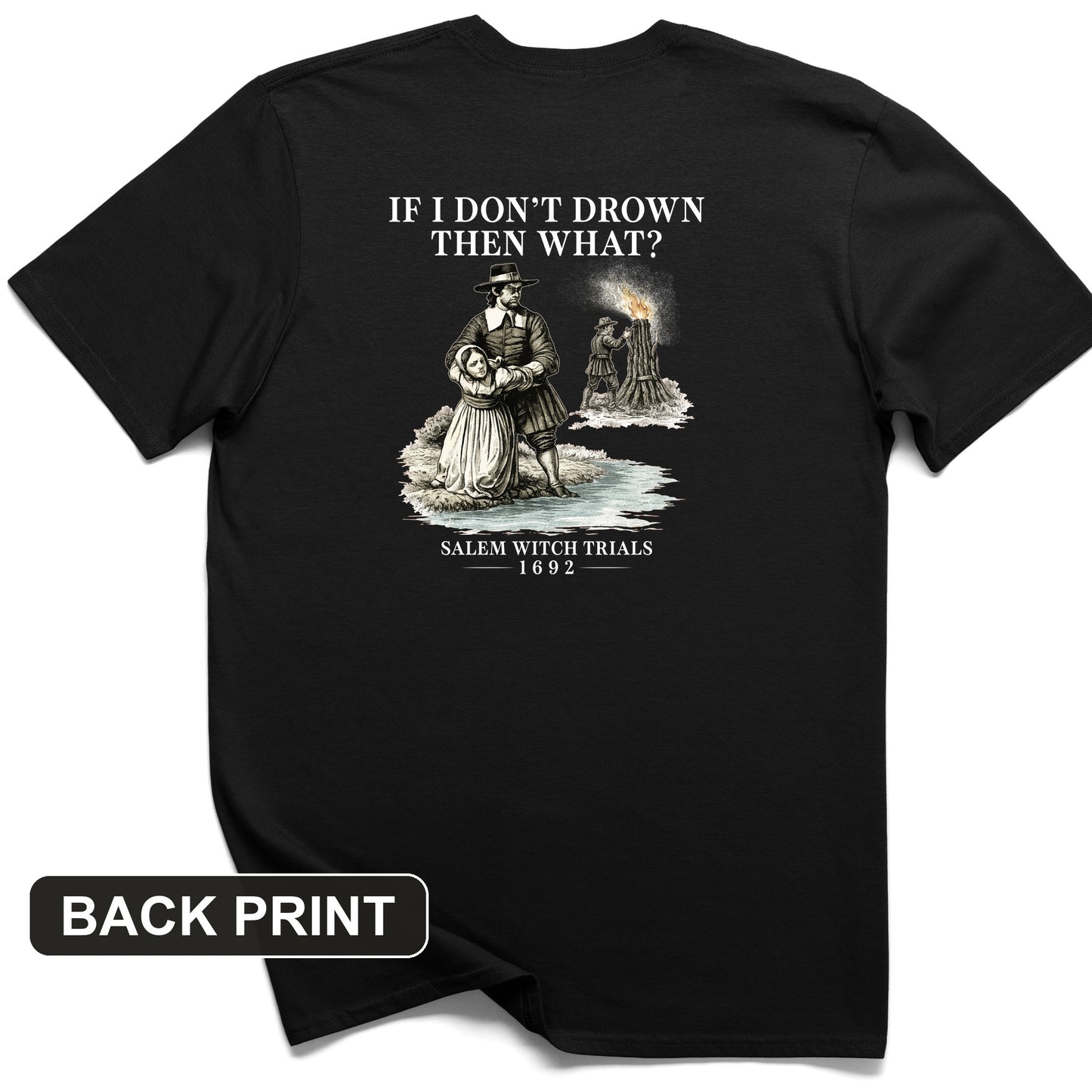 Witch Back Print T-Shirt