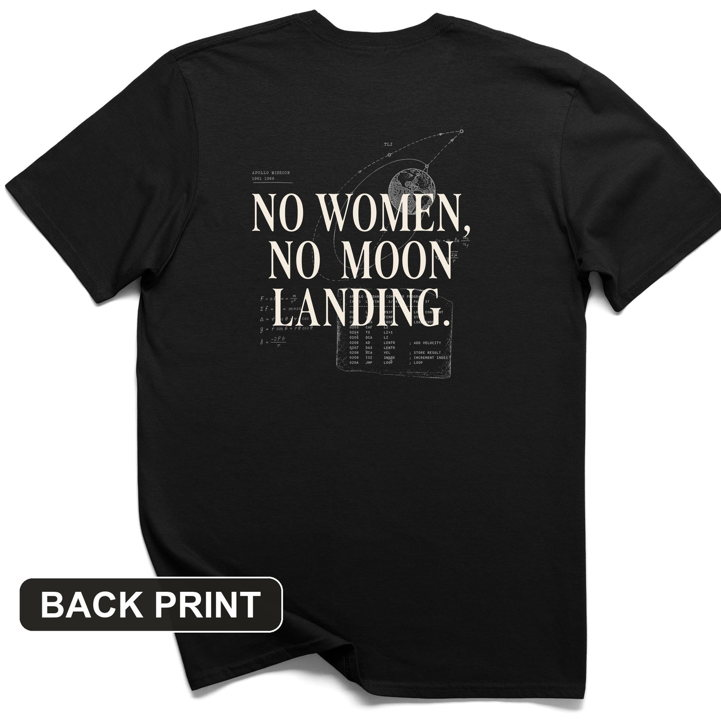 Women of NASA Back Print T-Shirt