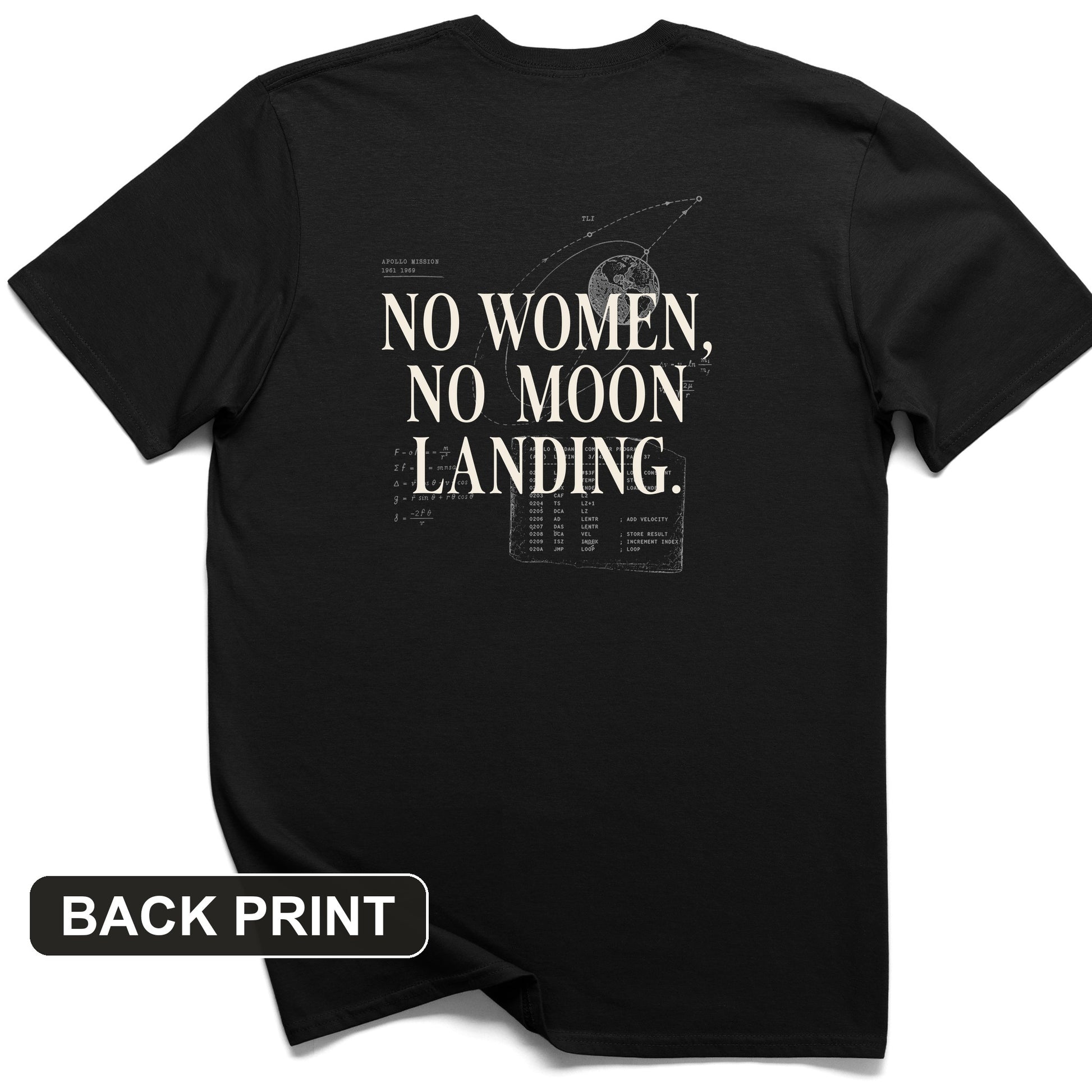 Women of NASA Back Print T-Shirt